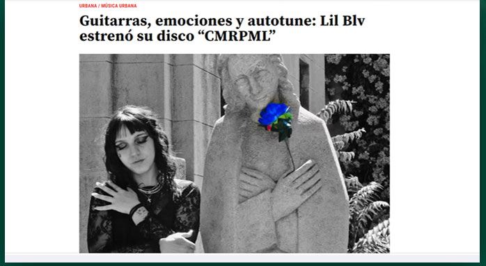 Guitarras, emociones y autotune: Lil Blv estrenó su disco “CMRPML”